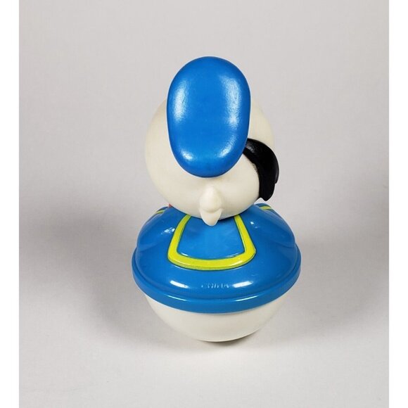 Vintage Disney Arco Red Plane Donald Duck Wobble Weighted Bottom Toy  B - Picture 9 of 11